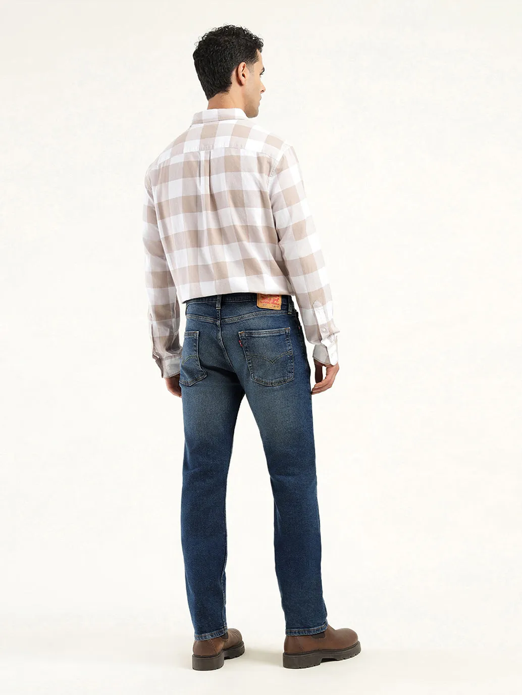 Men's 513 Indigo Slim Straight Fit Mid Rise Jeans