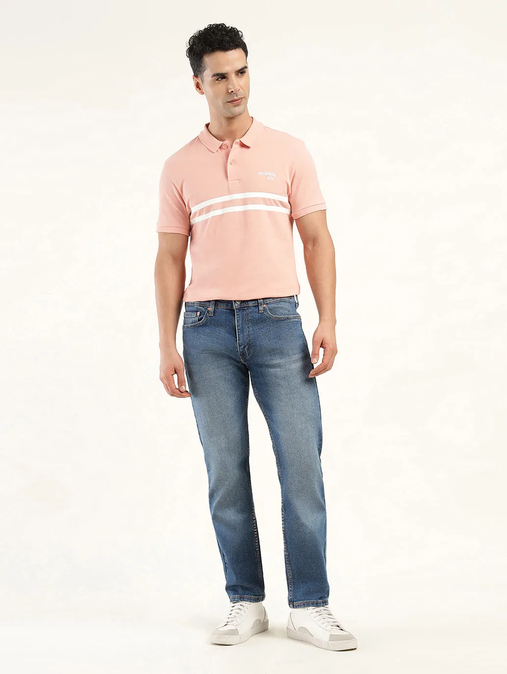 Men's 513 Indigo Slim Straight Fit Mid Rise Jeans