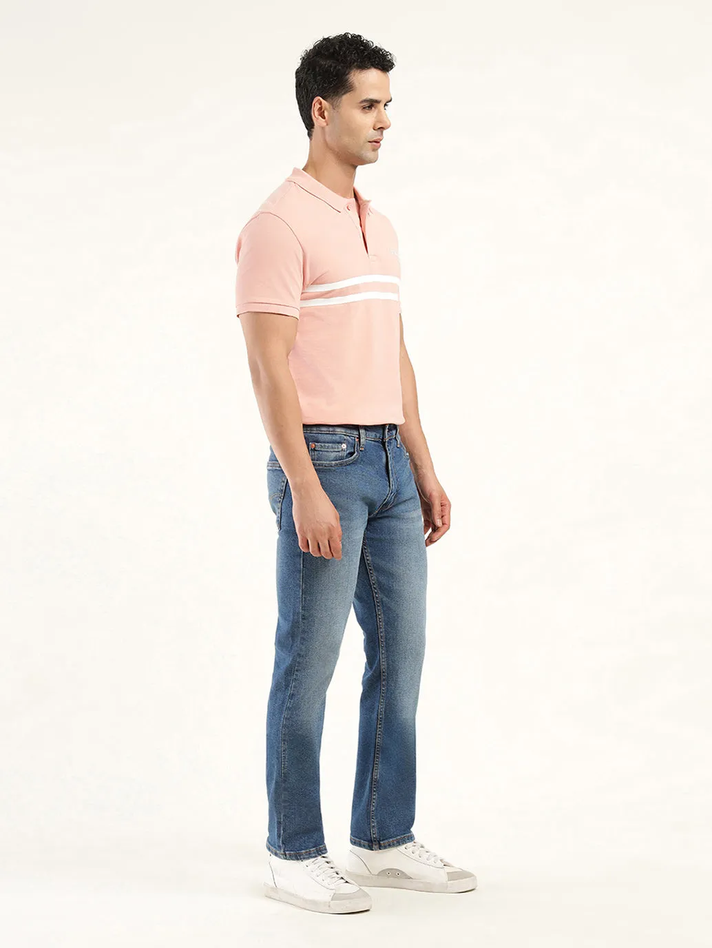 Men's 513 Indigo Slim Straight Fit Mid Rise Jeans