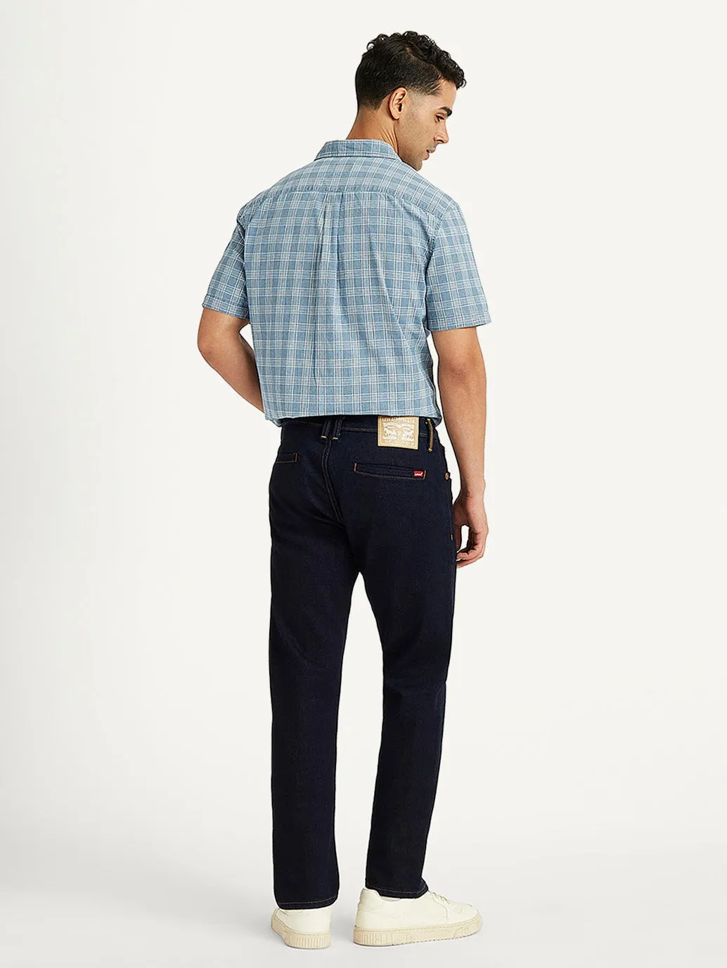 Men's 513 Navy Blue Slim Fit Mid Rise Jeans