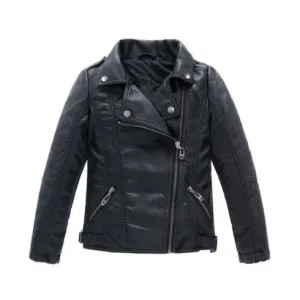 Men's Asymmetrical Zipper slim fit Leather Jacket