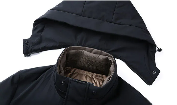 Men's Fitted Full-zip Puffer Jacket with Easy-to-clean Material