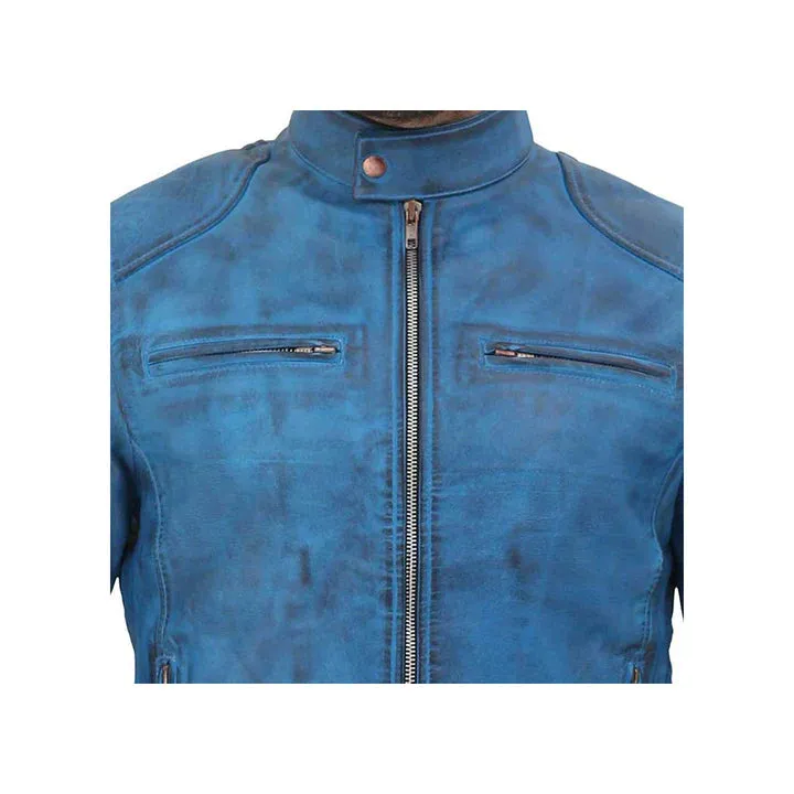 Men's Slim Fit Original Leather Biker Jacket