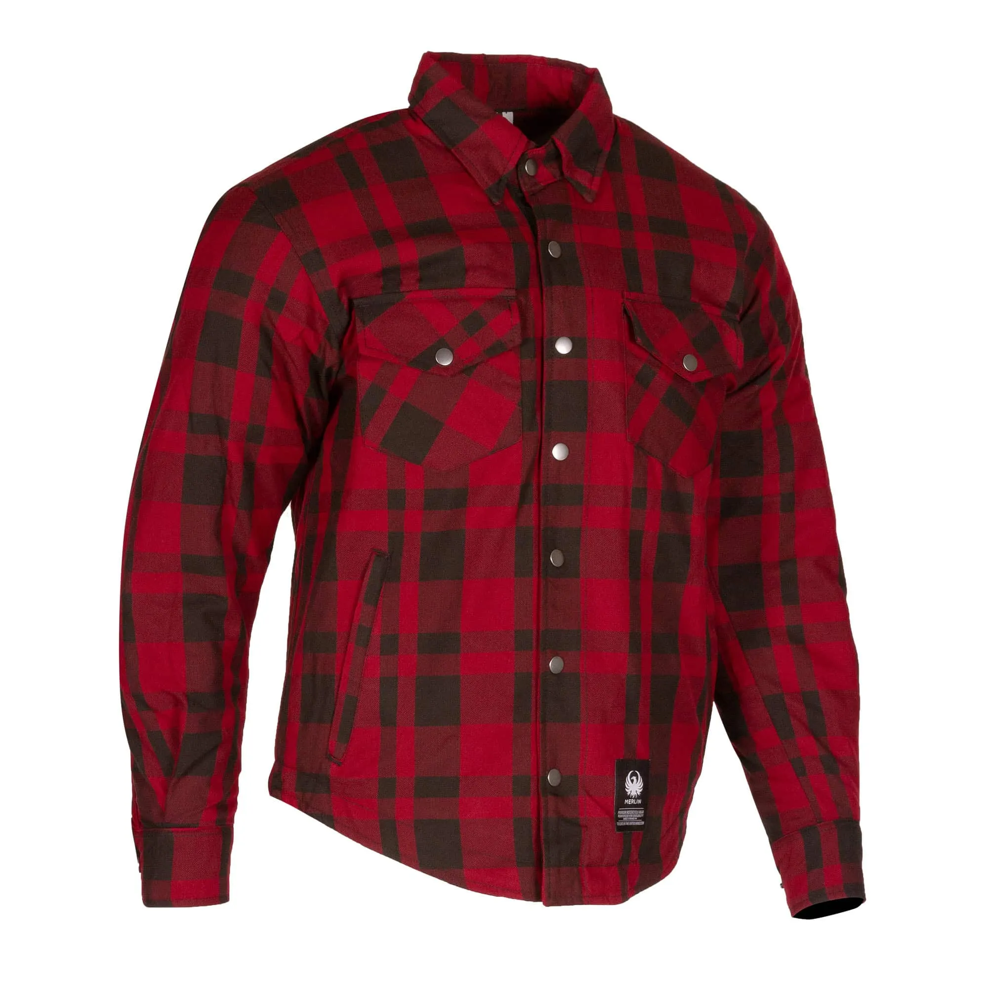 MERLIN AXE HYDRO WATERPROOF KEVLAR RIDING SHIRT - RED