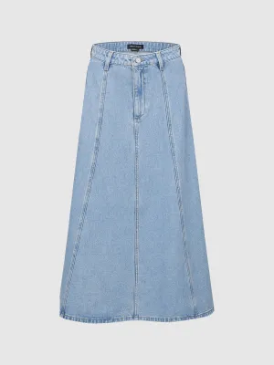 Midi Denim Skirts