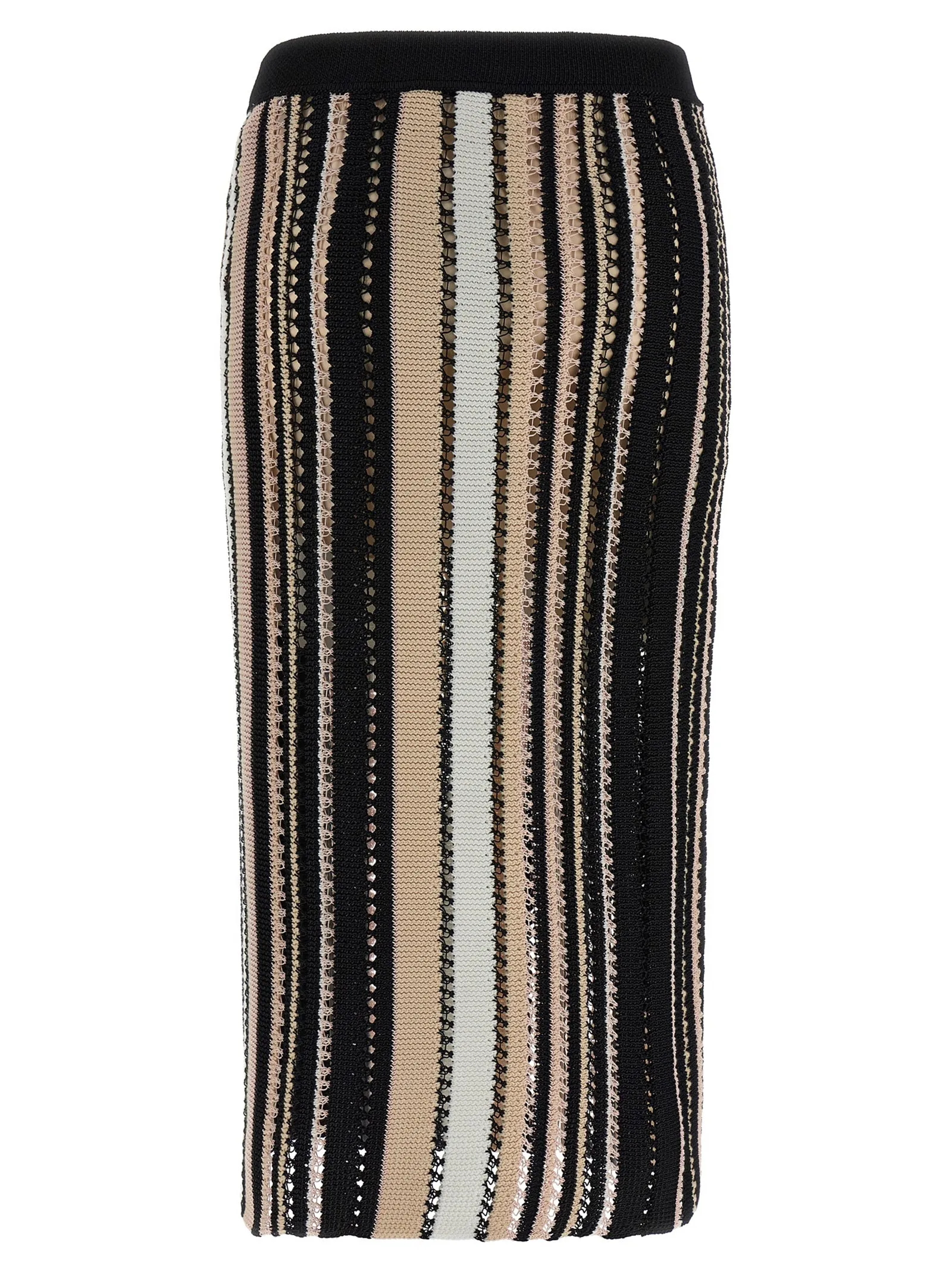 Missoni randig virkad kjol