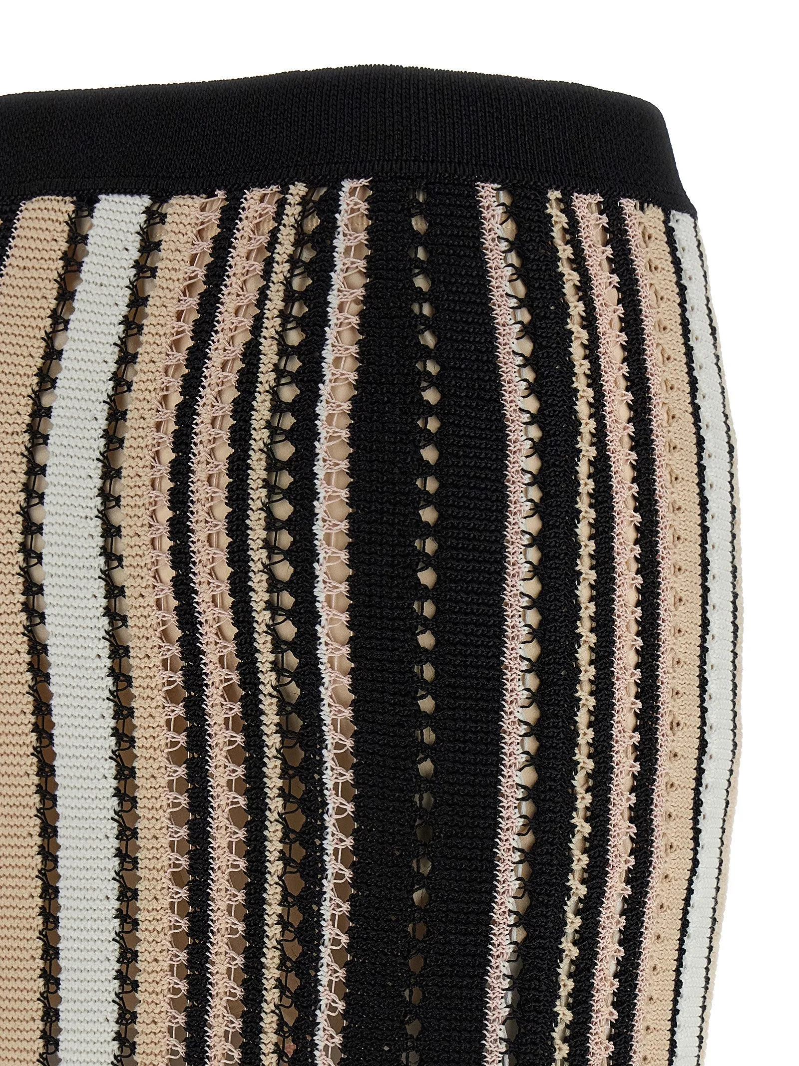 Missoni randig virkad kjol