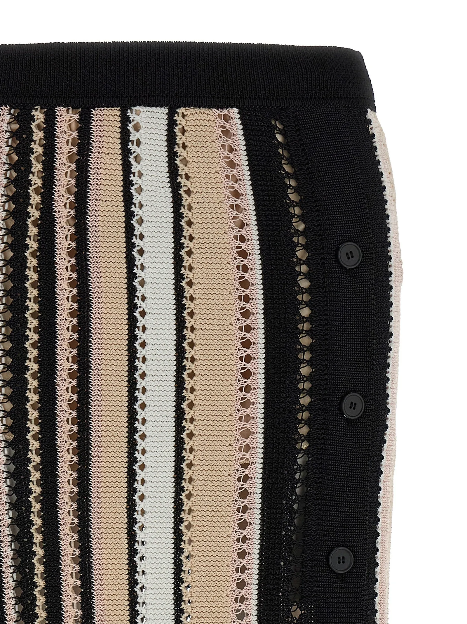 Missoni randig virkad kjol