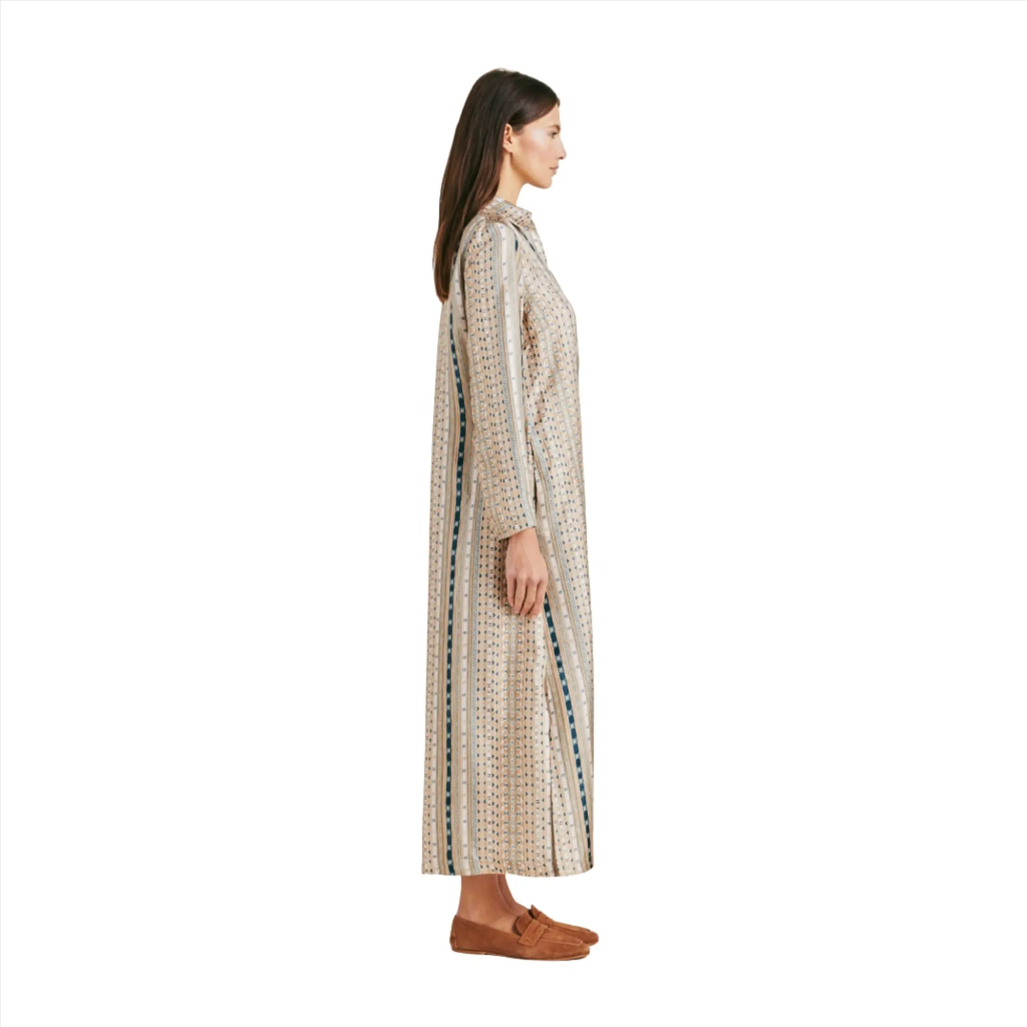 Momoni Women's Alogusta Sand Multi-color in Silk Twill