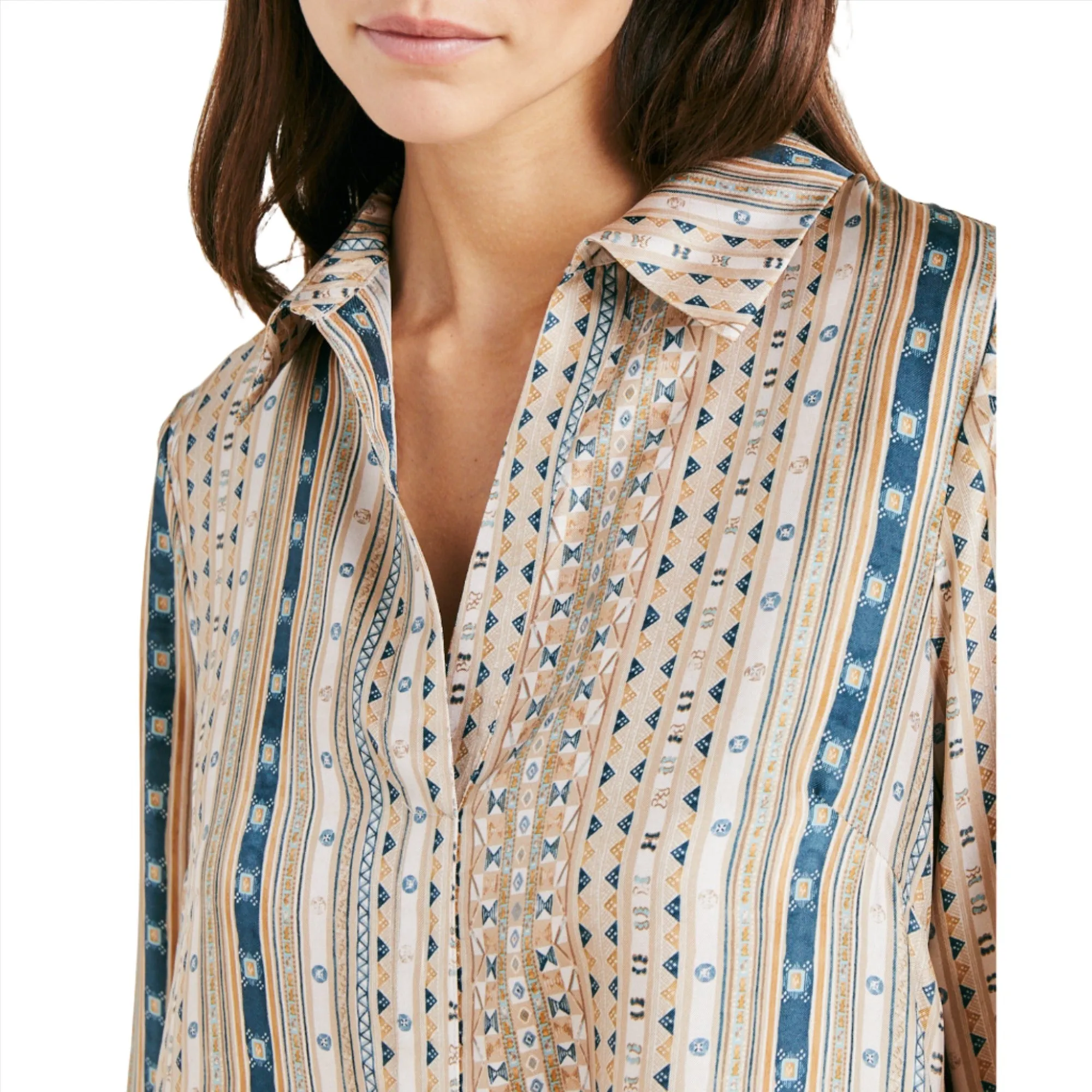 Momoni Women's Alogusta Sand Multi-color in Silk Twill