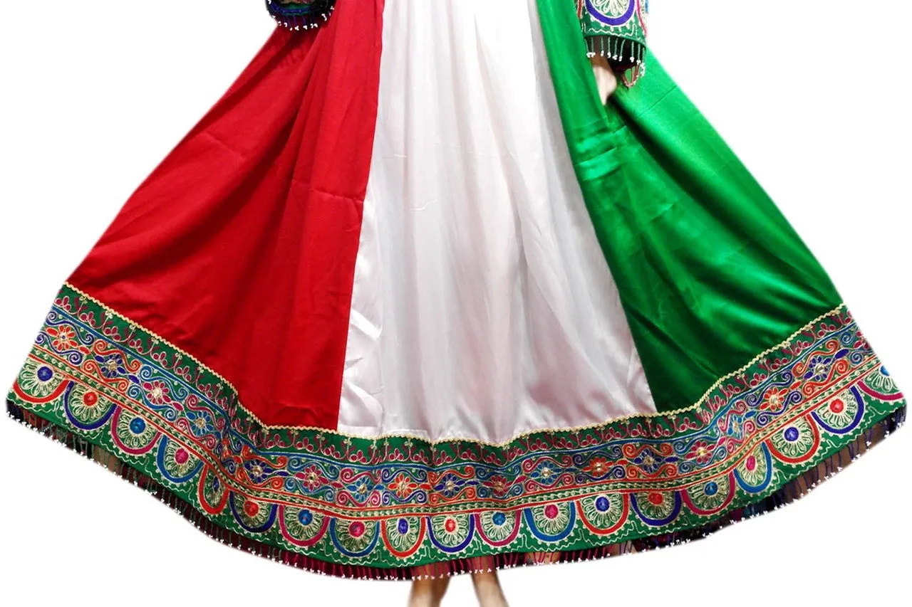 Muslim Wedding Gown In Kuwait Flag Design Arabic Bridal Clothes