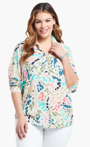 Nic Zoe Color Splash Shirt - Plus