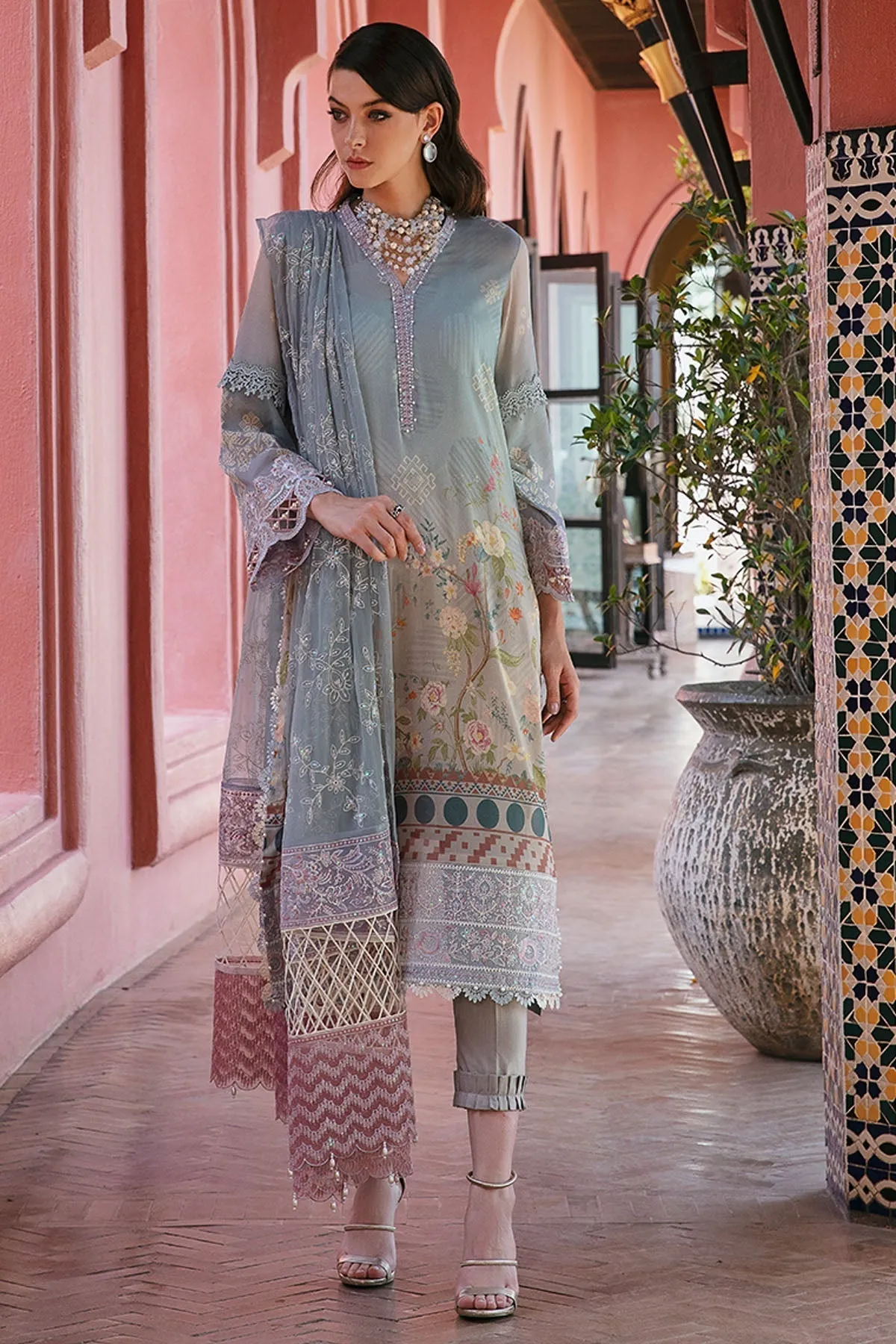 Nureh Maya Swiss Embroidered Lawn 3pcs