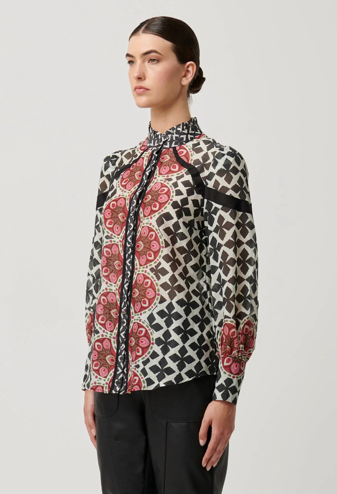 Once Was - Astrid Cotton Silk Shirt - Country Tapestry