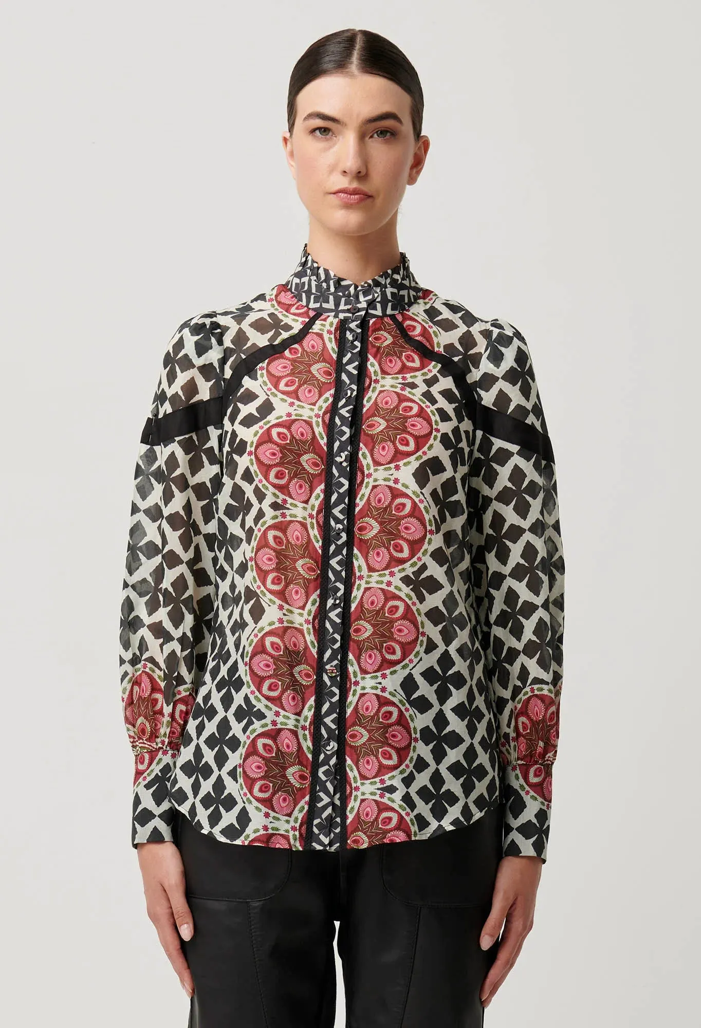 Once Was - Astrid Cotton Silk Shirt - Country Tapestry