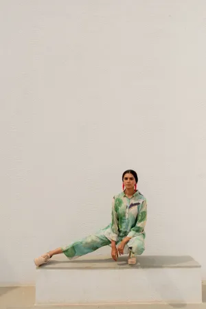 Oriental Cranes and Frogs Shirt Co-Ord
