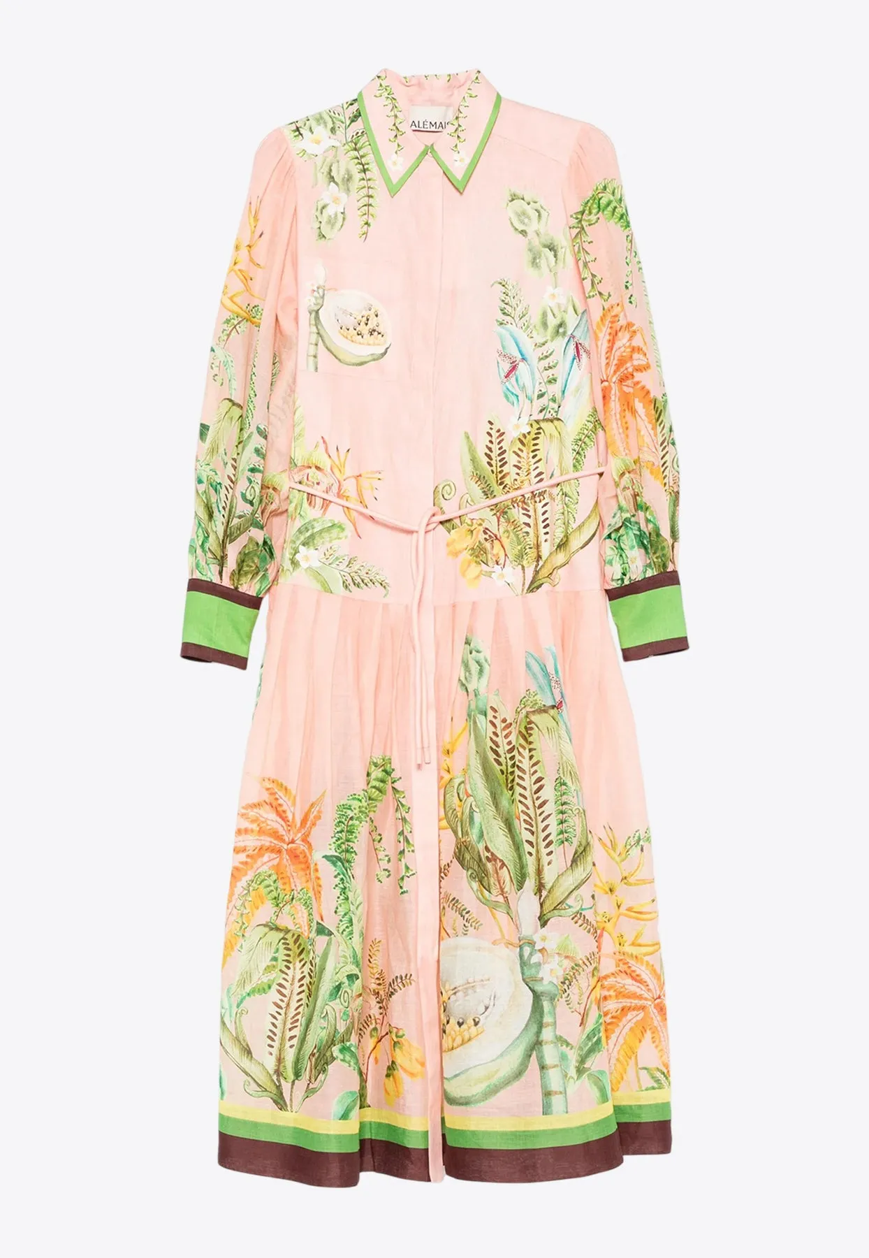 Papaya Printed Midi Shirt Dress