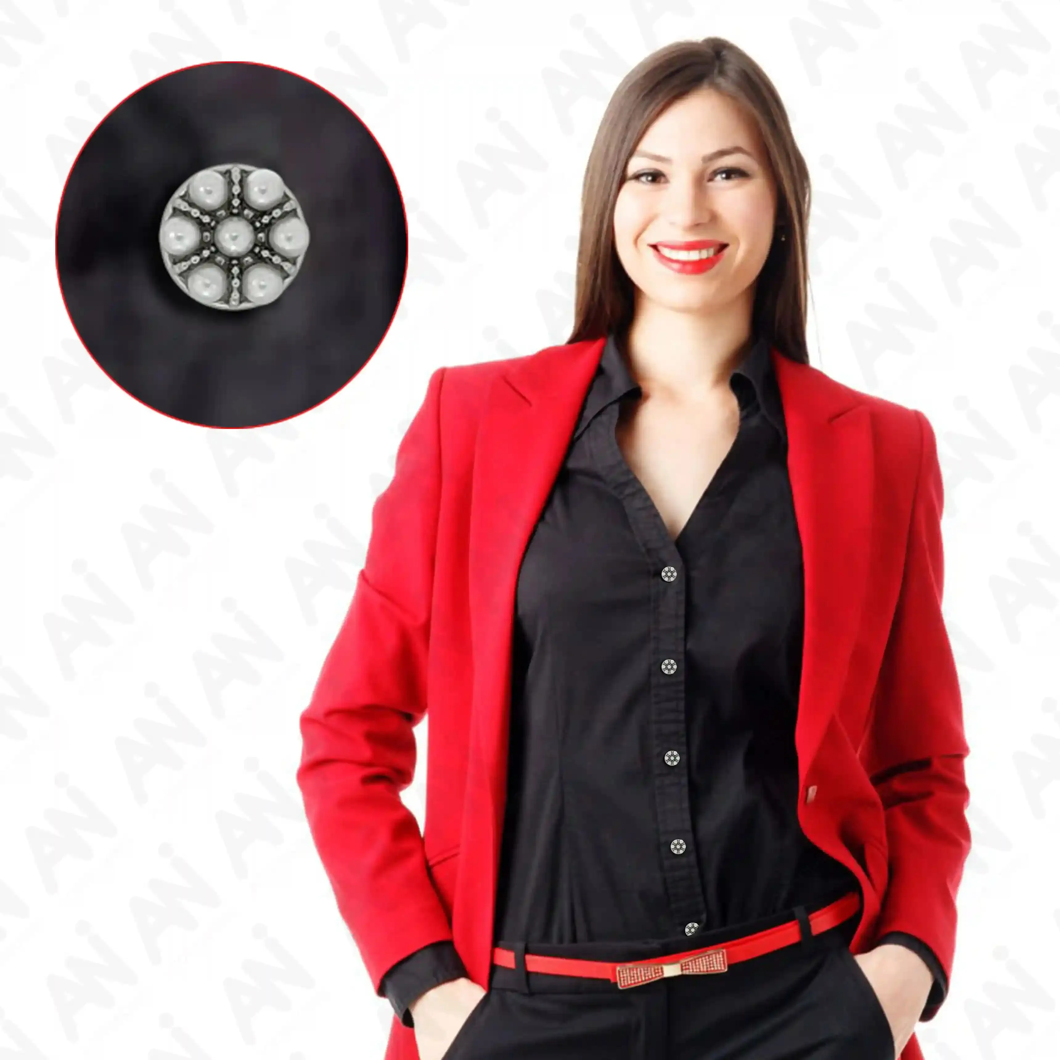 Peral Shirt 12mm Buttons