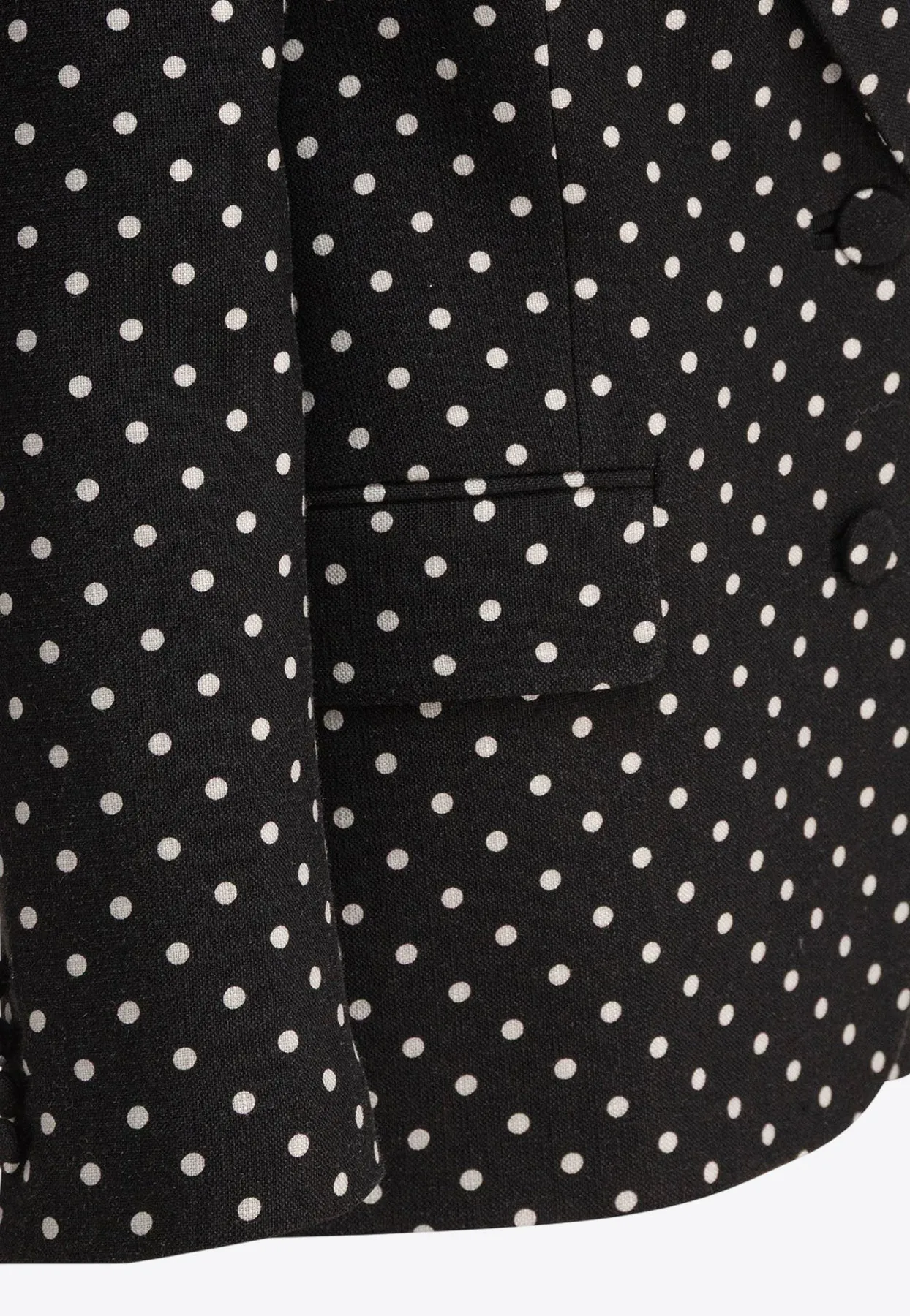 Polka-Dot Bow-Applique Blazer