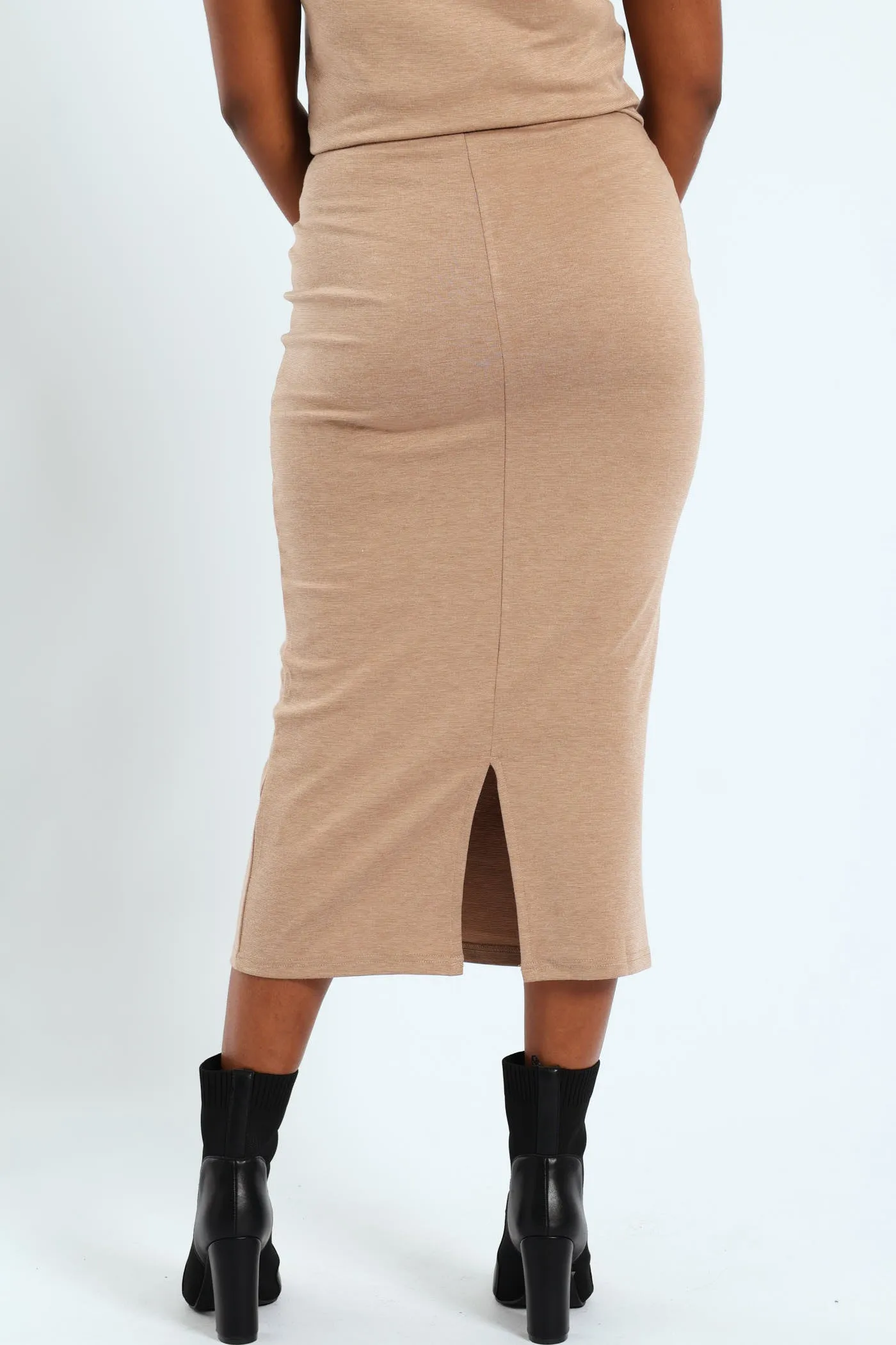 Ponti Tube Midi Skirt - Stone