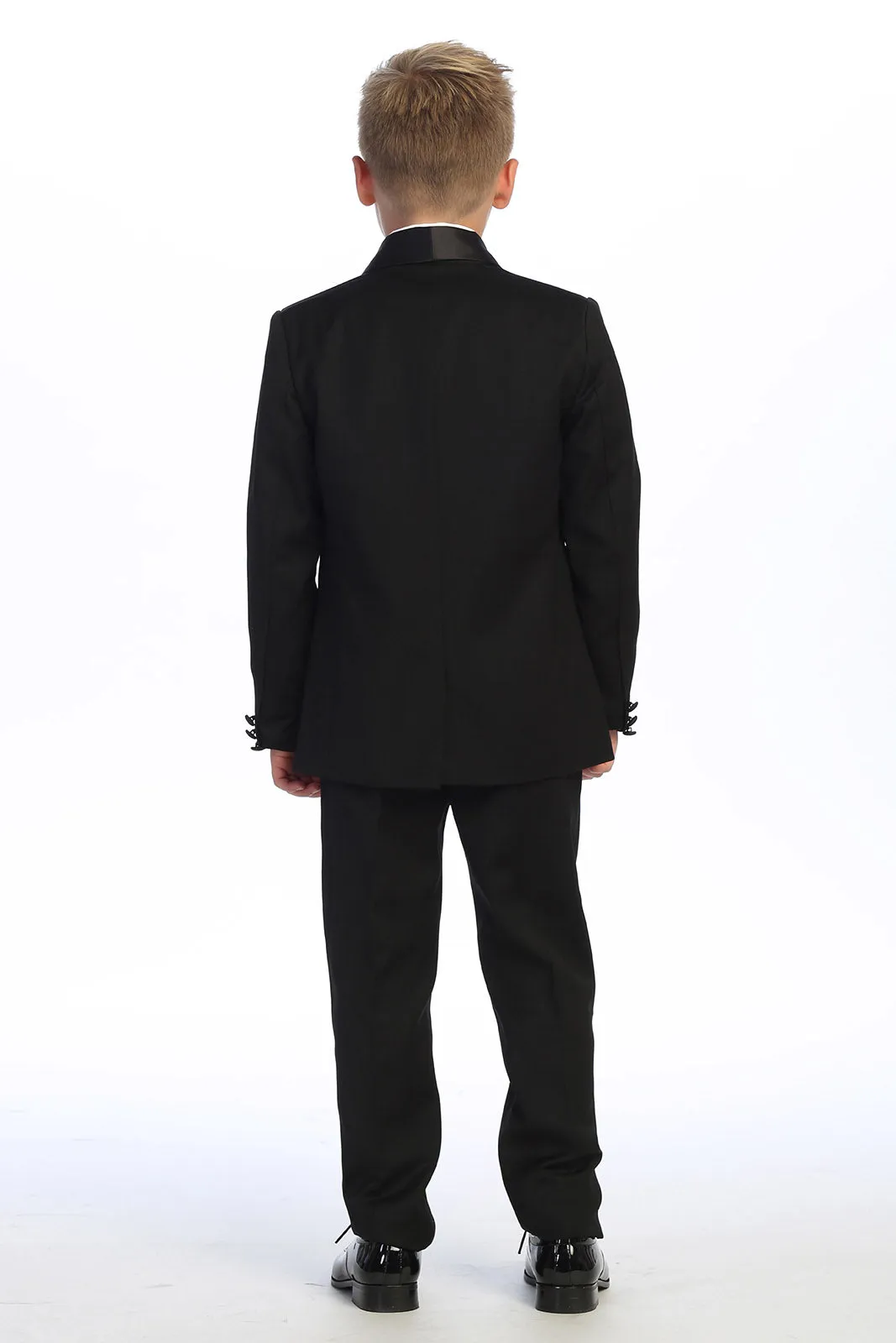 "Cornell" Kids Black Tuxedo (5-Piece Set)