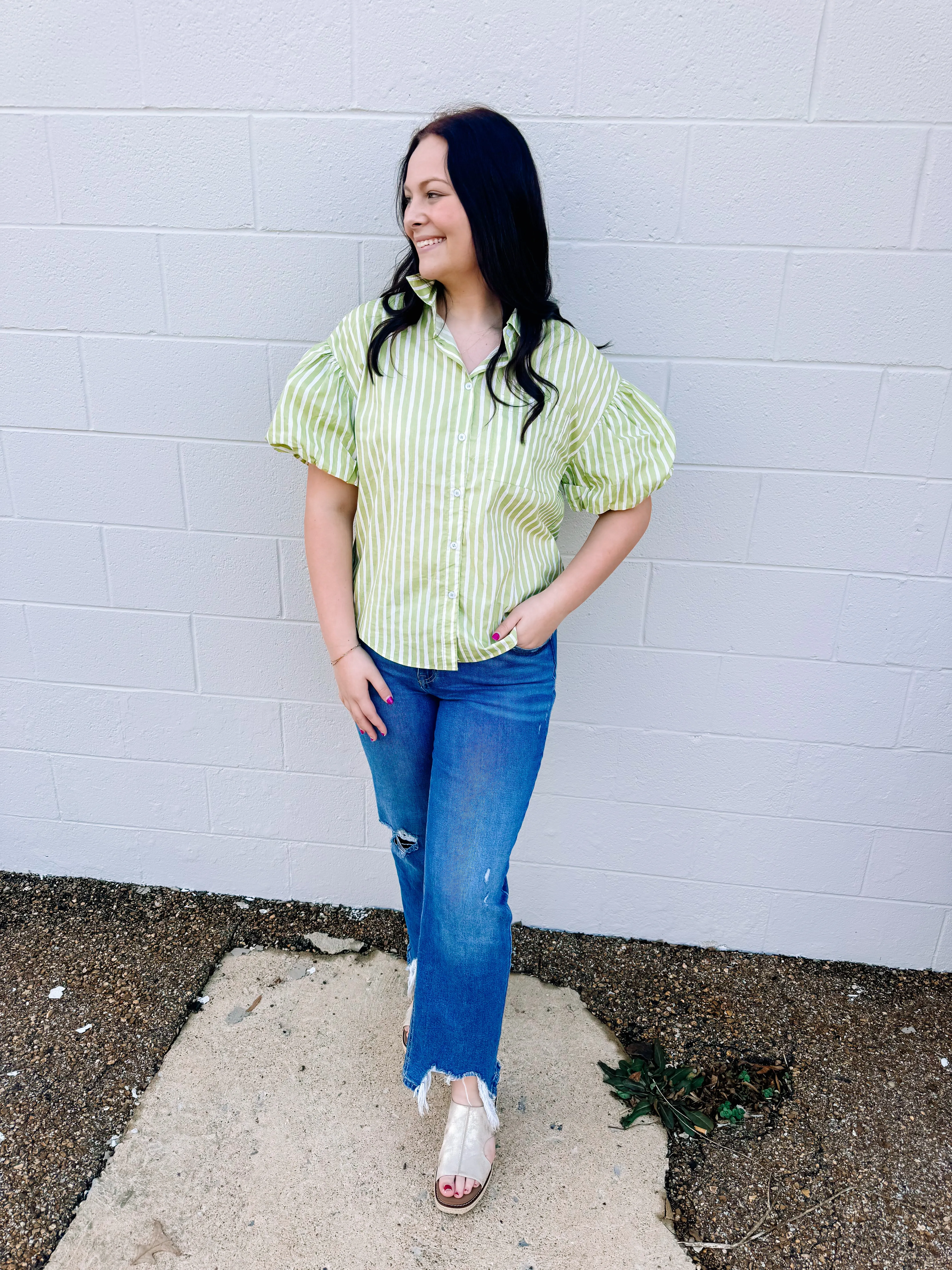 Ready for Spring Top in Green