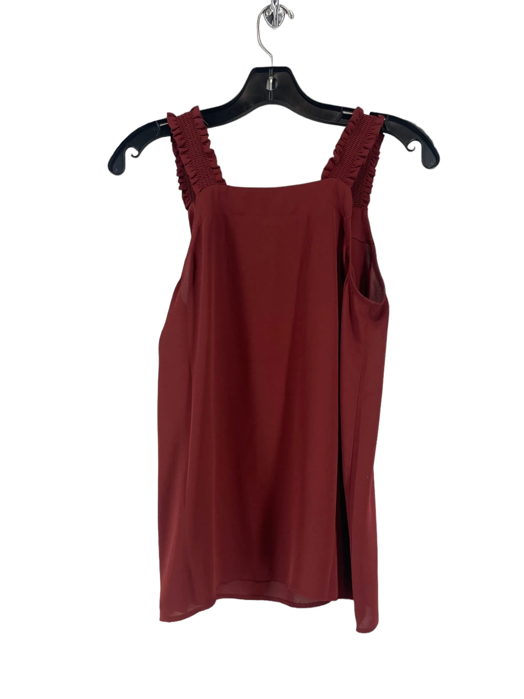 Red Top Sleeveless Loft, Size Xs