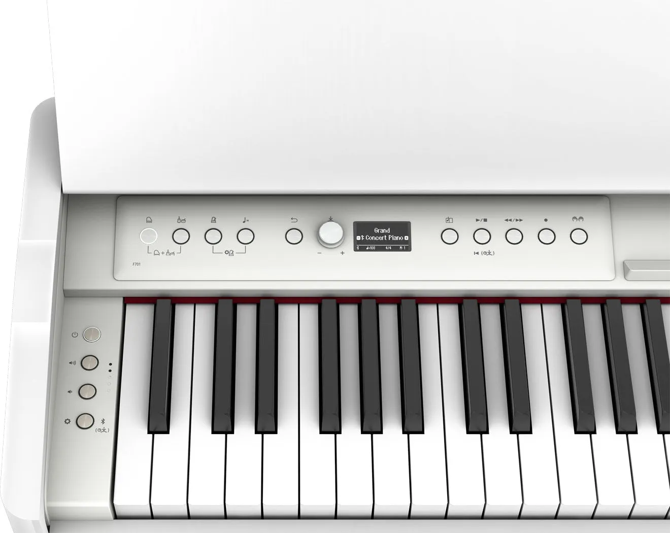 Roland F701-WH Compact Digital Piano White Satin Bundle
