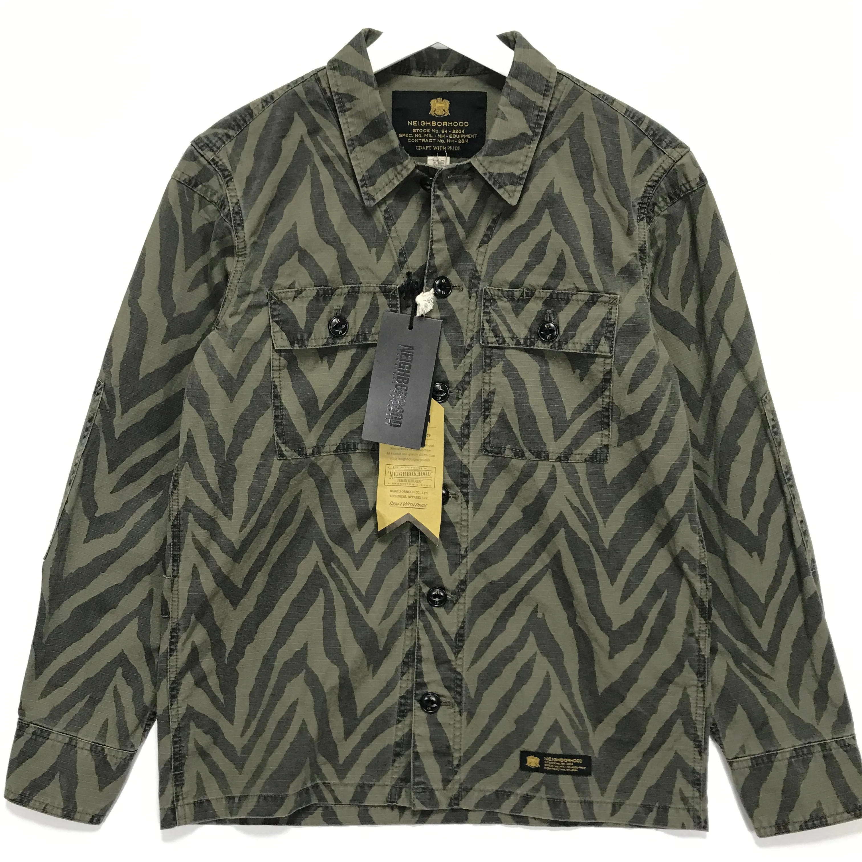 [S] DS! Neighborhood 14AW MIL-BDU Zebra C-Shirt Jacket