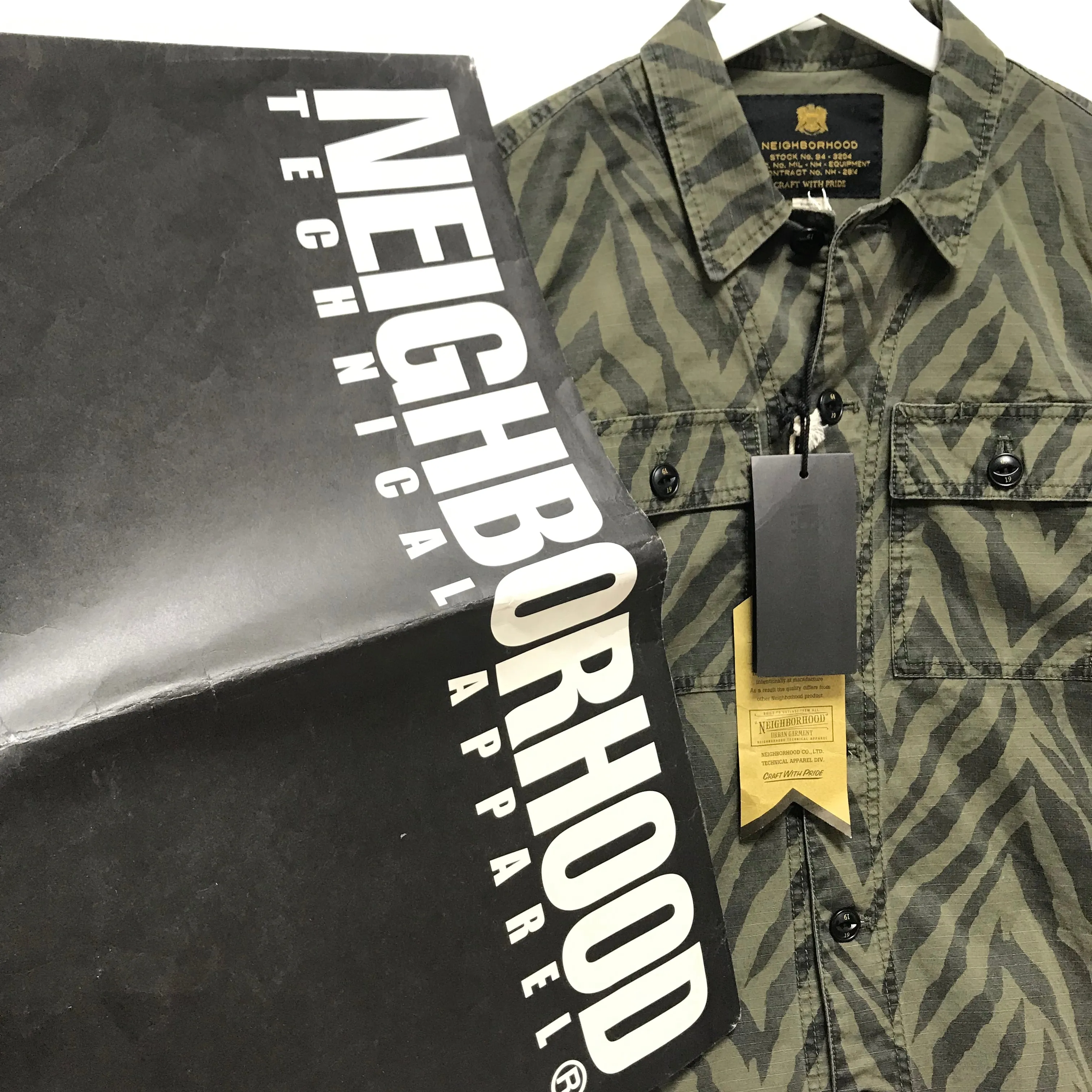[S] DS! Neighborhood 14AW MIL-BDU Zebra C-Shirt Jacket
