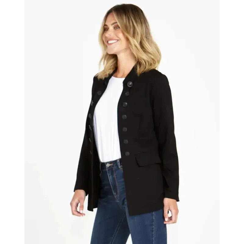 Sammie Collarless Military Jacket