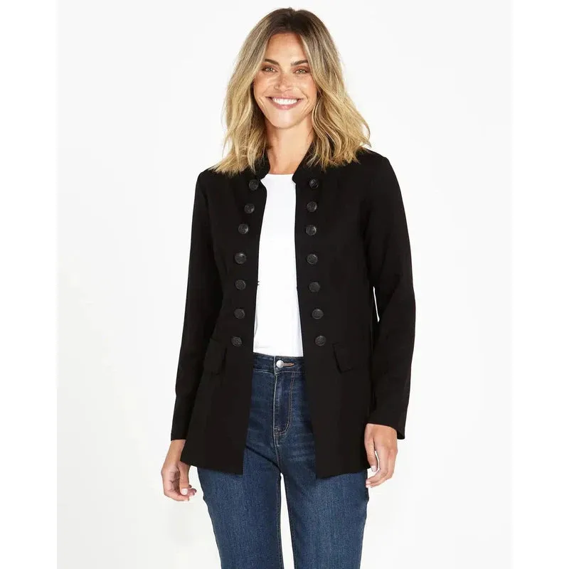 Sammie Collarless Military Jacket