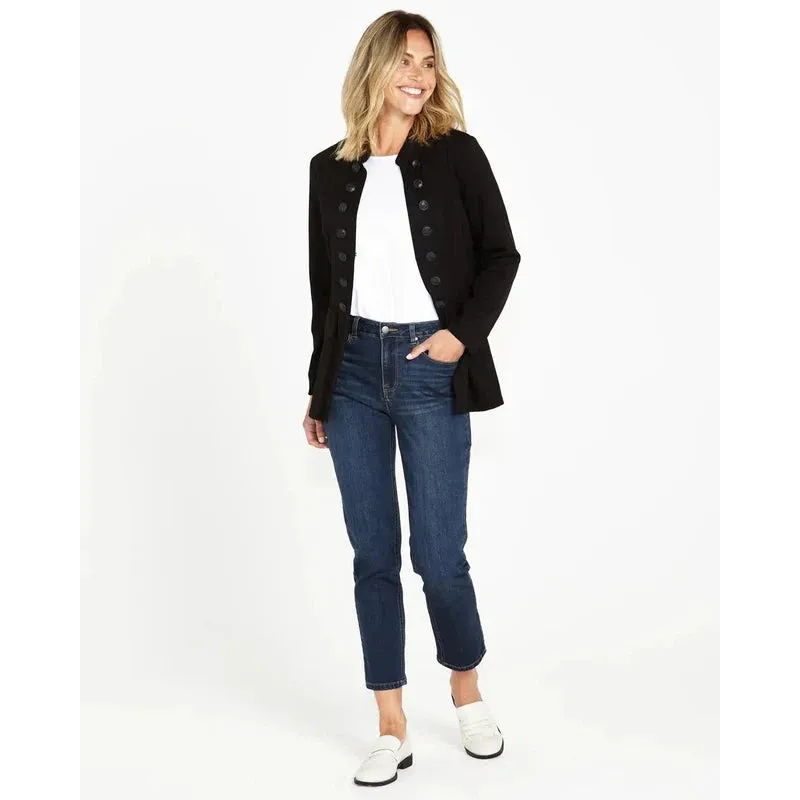 Sammie Collarless Military Jacket
