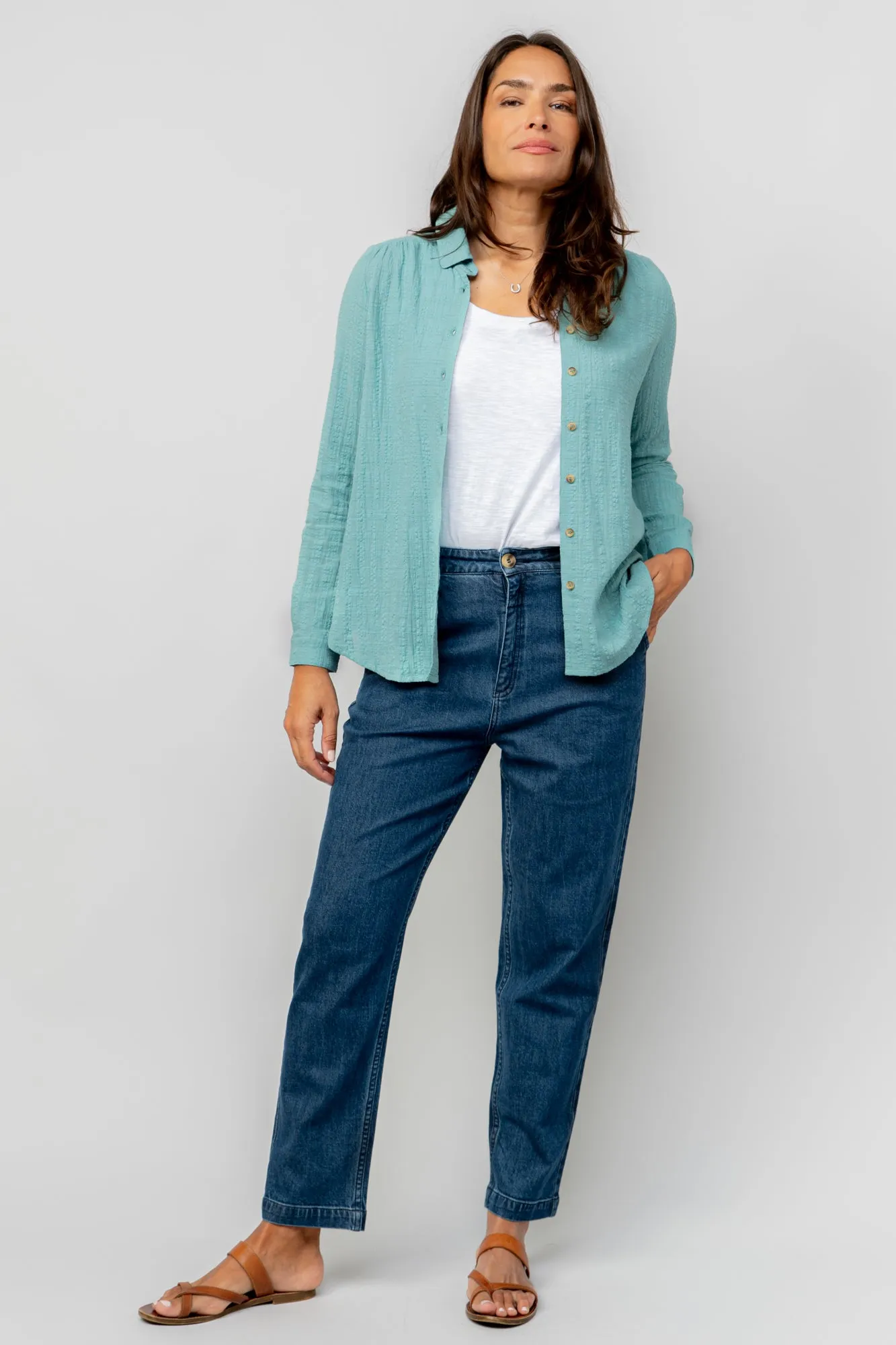Savannah Textured Seersucker Shirt
