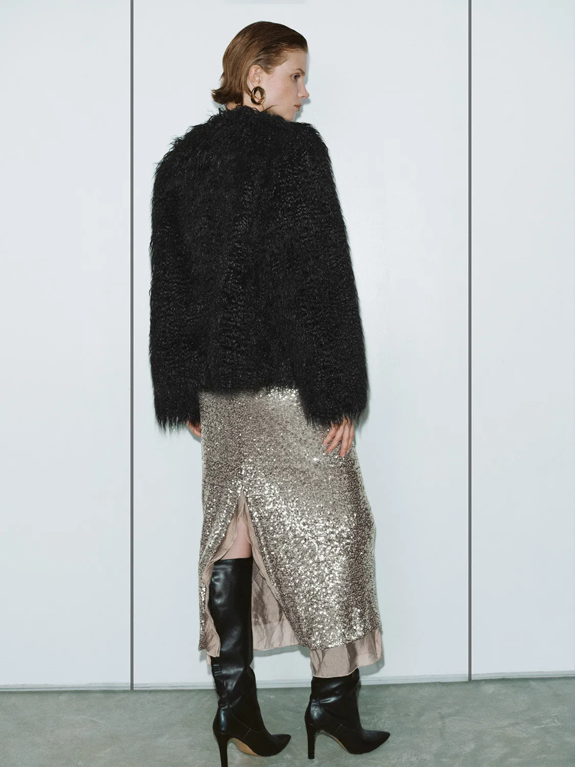 Sequin Straight Skirts