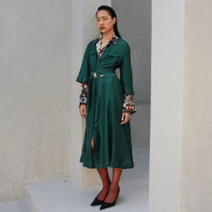 Shangrila Solid Silk Dress