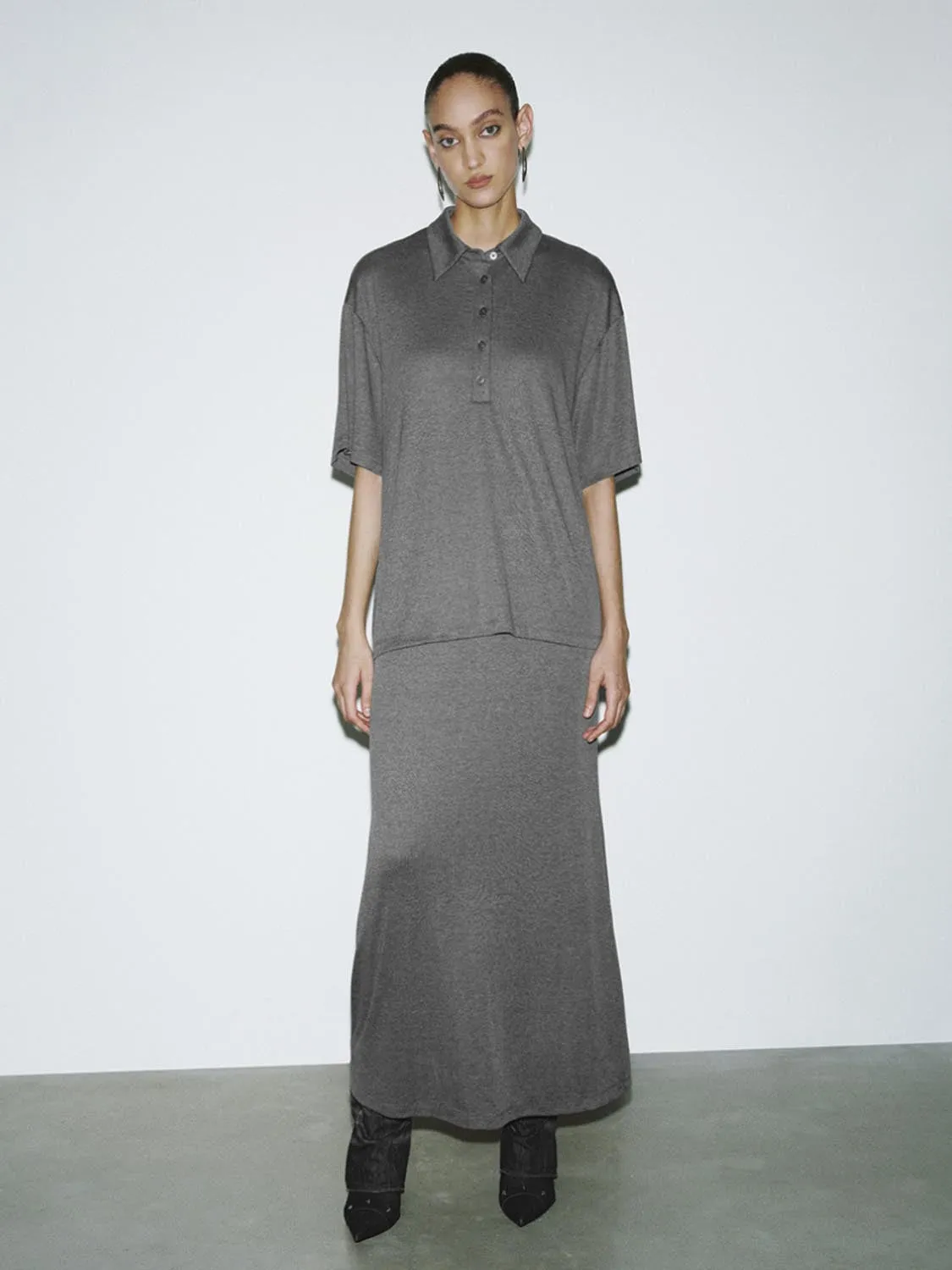 Shirt Collar Straight Dresses