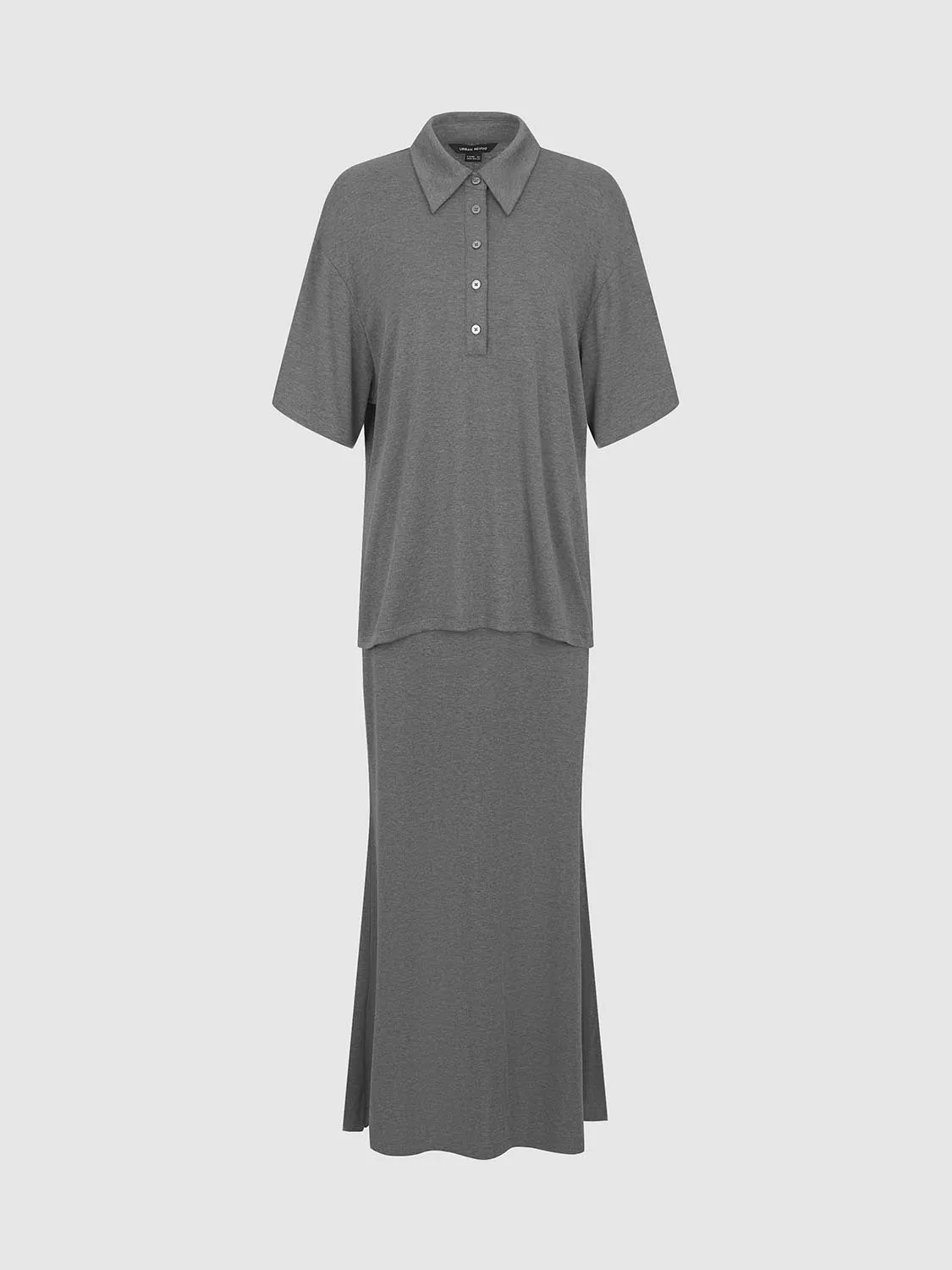 Shirt Collar Straight Dresses