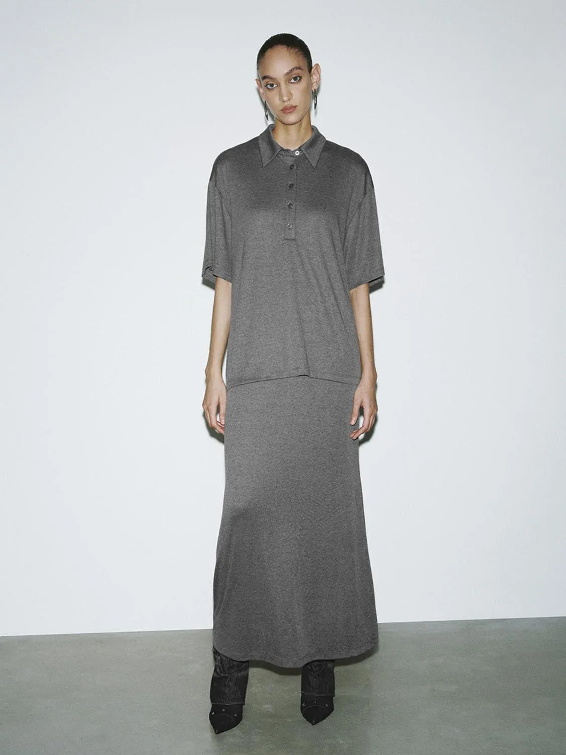 Shirt Collar Straight Dresses