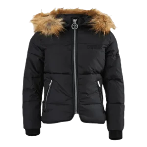 Short Slim Jacket Junior Black
