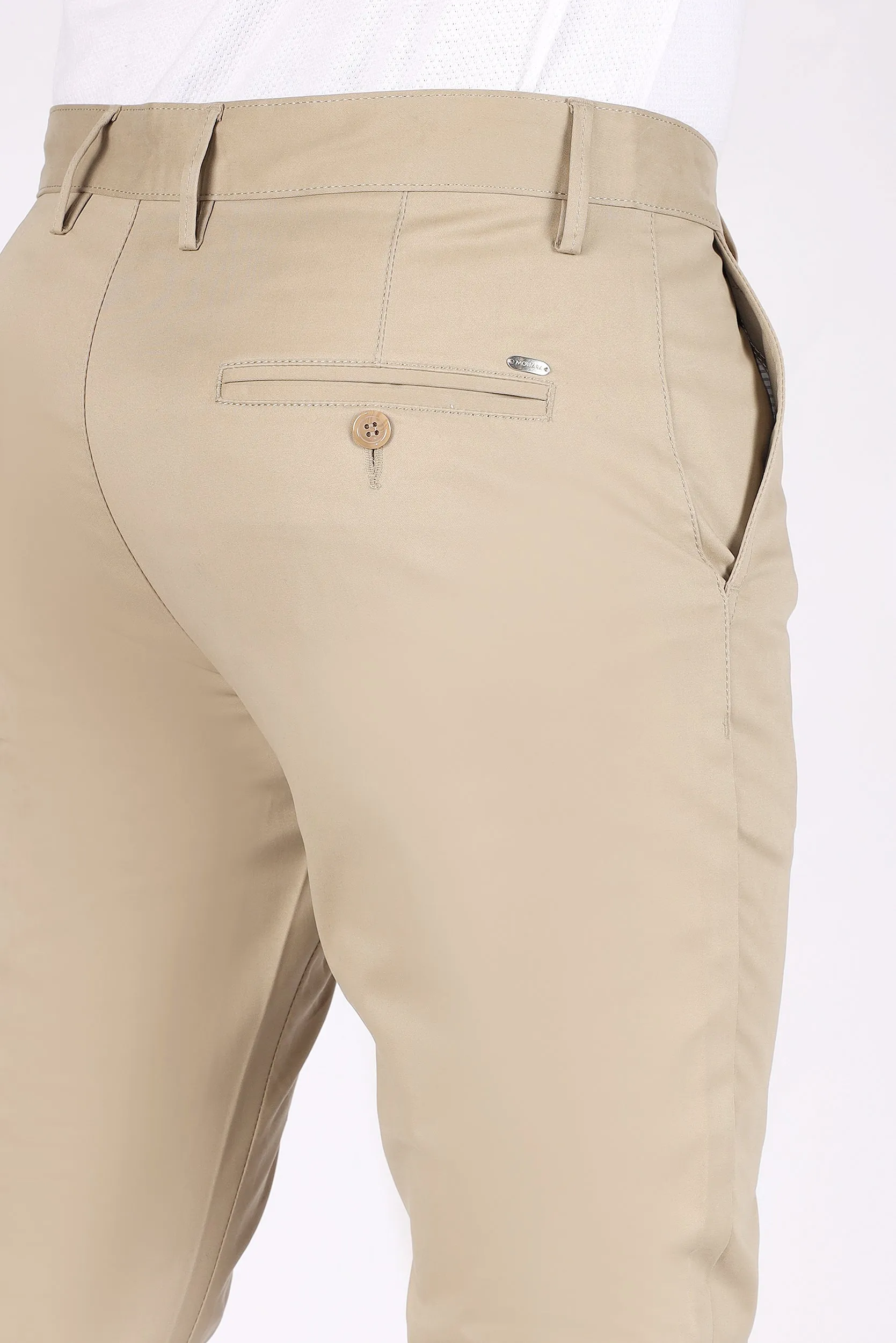 SLIM FIT COTTON PANTS