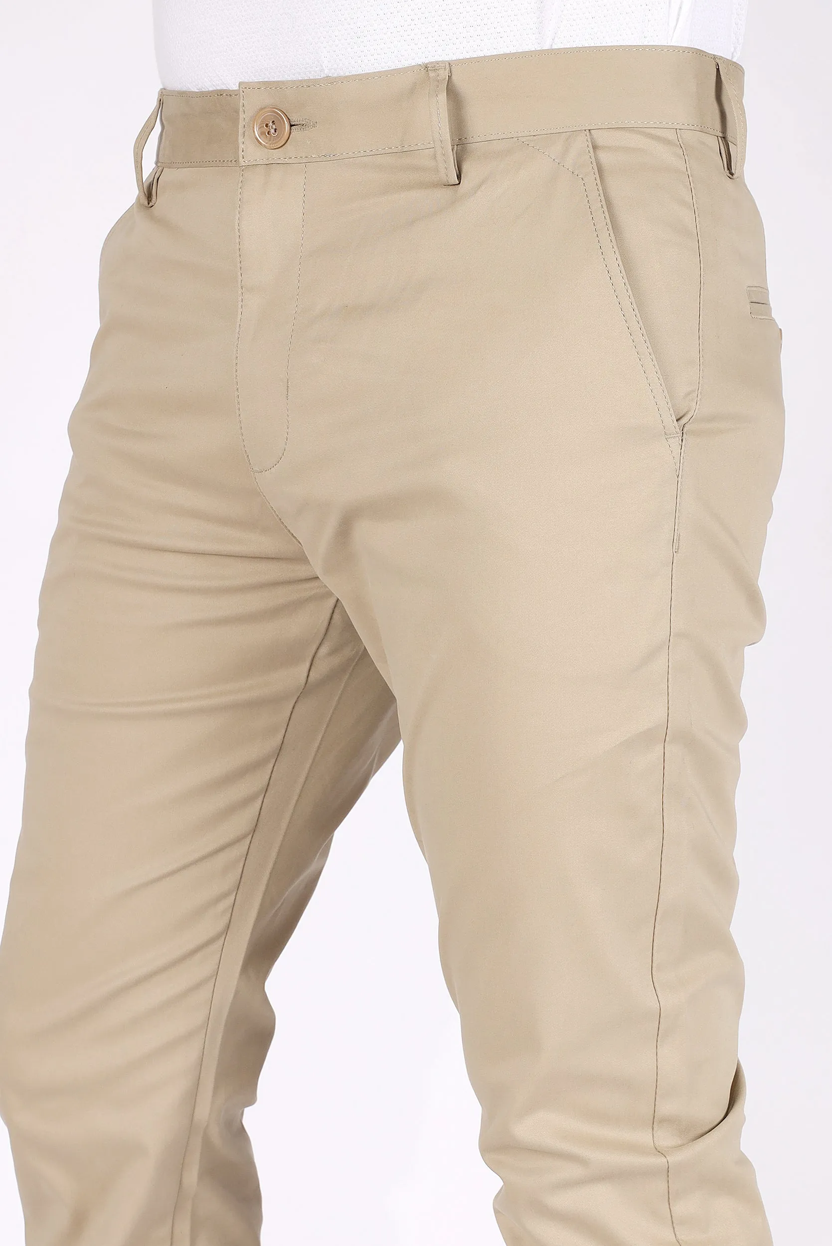 SLIM FIT COTTON PANTS