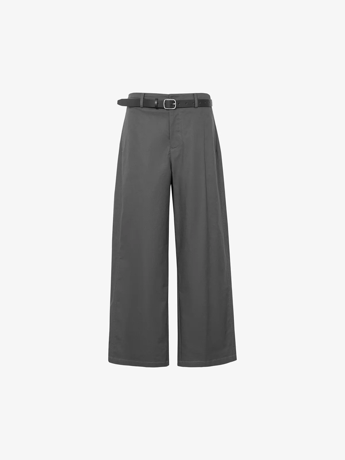 Slim-Fit Cropped Cotton Trousers