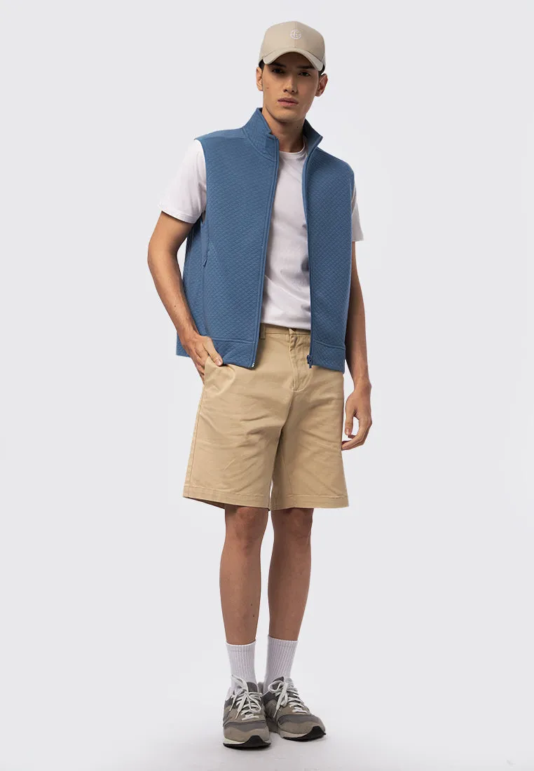 Slim Fit High Neck Vest