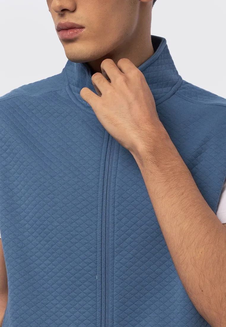 Slim Fit High Neck Vest
