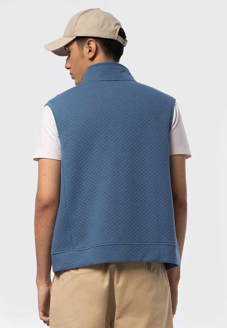 Slim Fit High Neck Vest