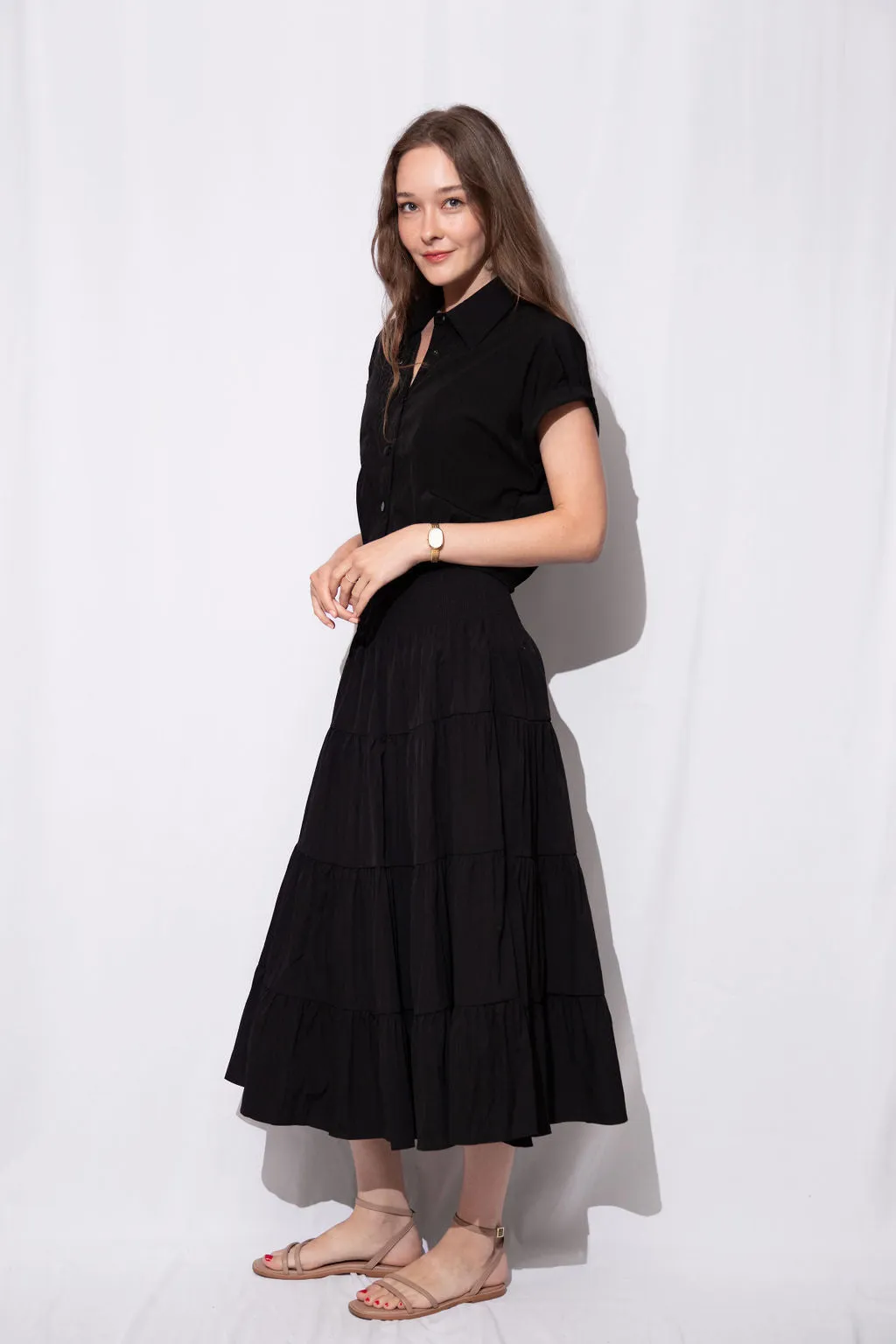 Sloane Cropped Button Down