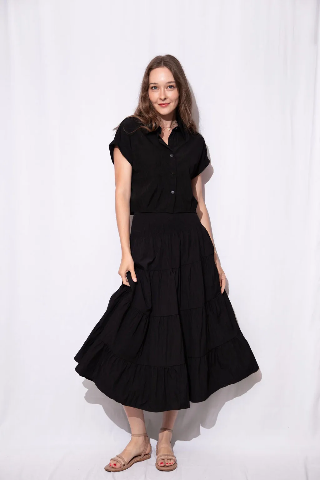 Sloane Cropped Button Down