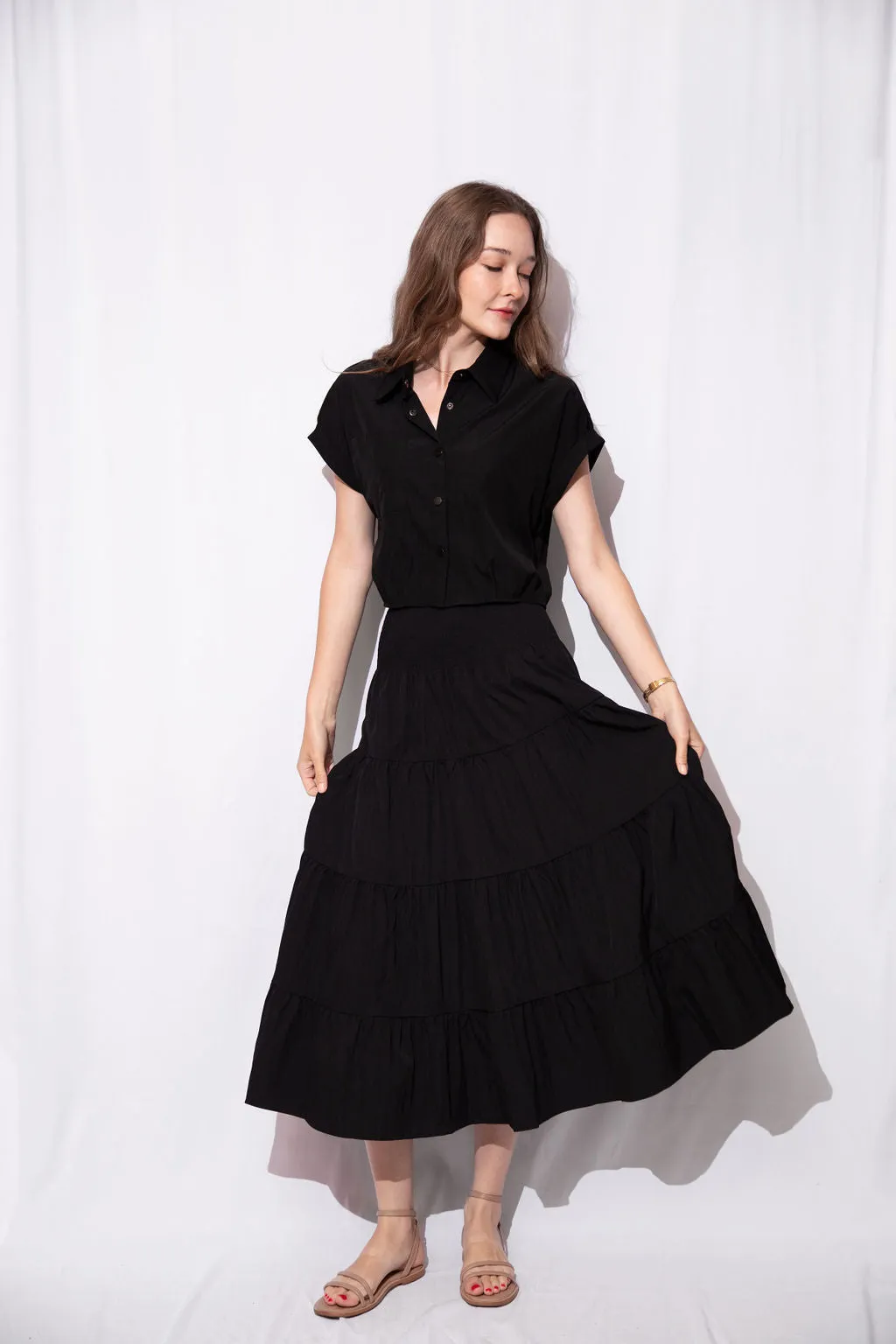 Sloane Cropped Button Down