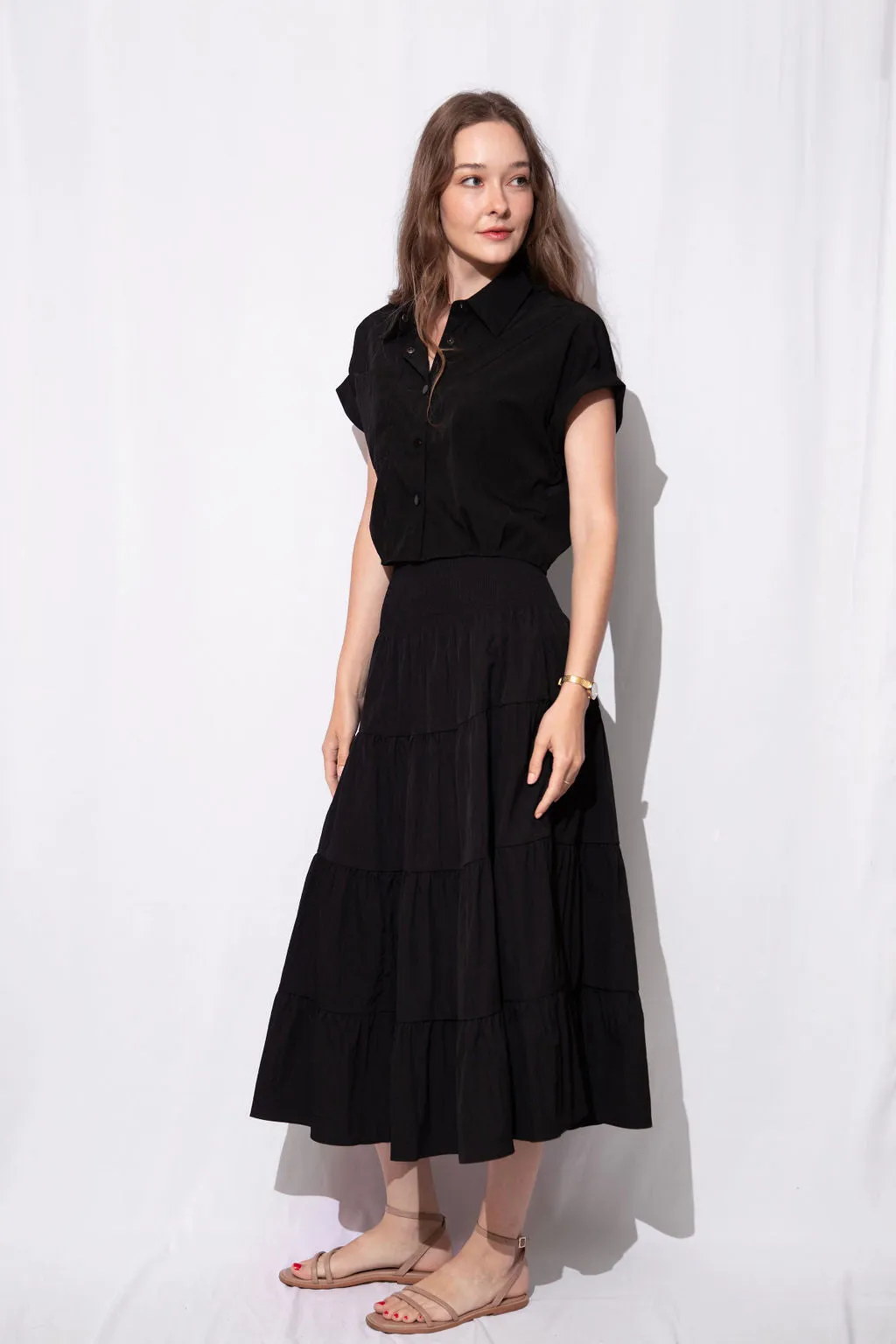 Sloane Cropped Button Down
